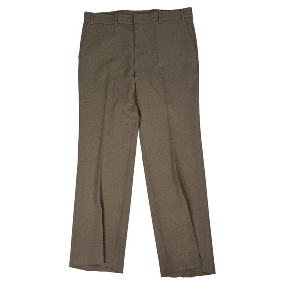 Vintage 70s Levi’s Action Slacks Mens 36 Brown Straight Leg USA Classic - Picture 2 of 8